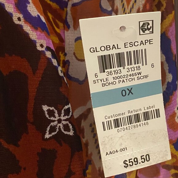INC INTERNATIONAL CONCEPTS GLOBAL ESCAPE BLOUSE OX NWT - Picture 9 of 10